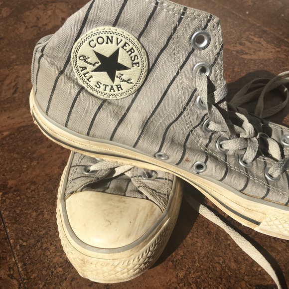 Grey Converse High Tops - Picture 3 of 3